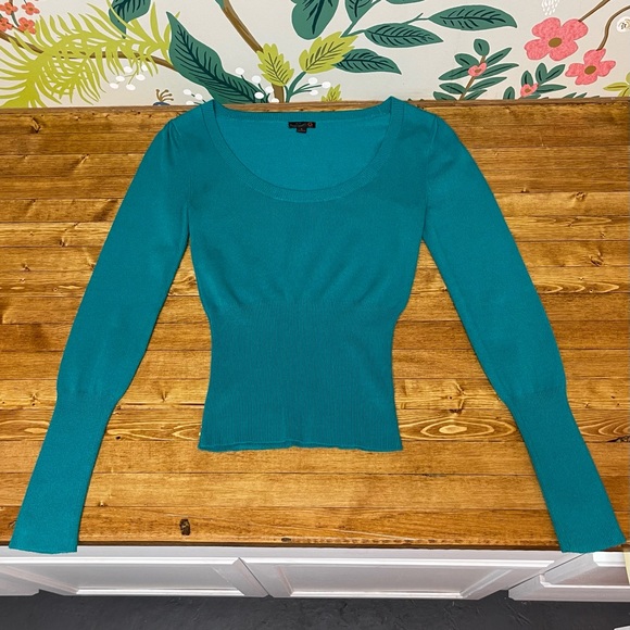 G By Guess Teal Fitted Sweater *EUC* - Picture 7 of 12
